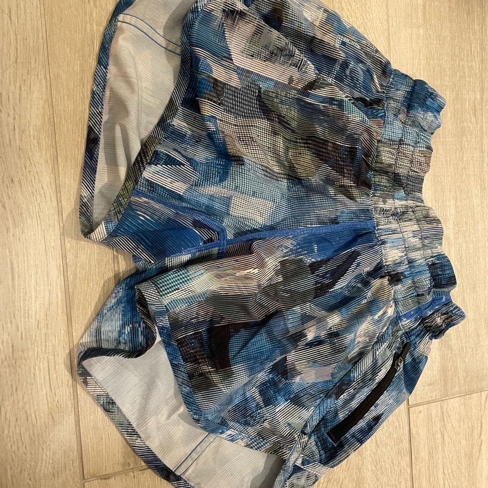 Lululemon, Blue Patterned Shorts